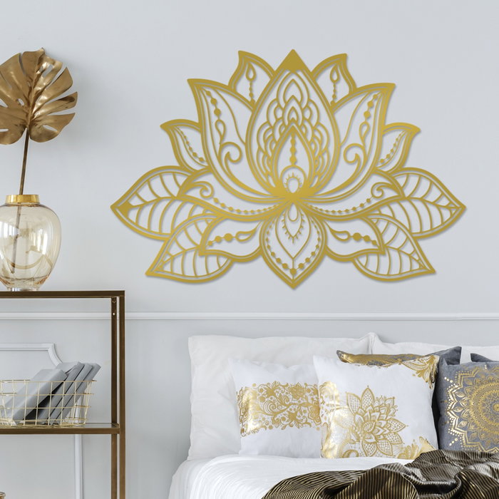 Wallity Lotussa-2 Accesorio Decorativo de Pared Dorado Wallity Lotussa-2 Accesorio Decorativo de Pared Dorado